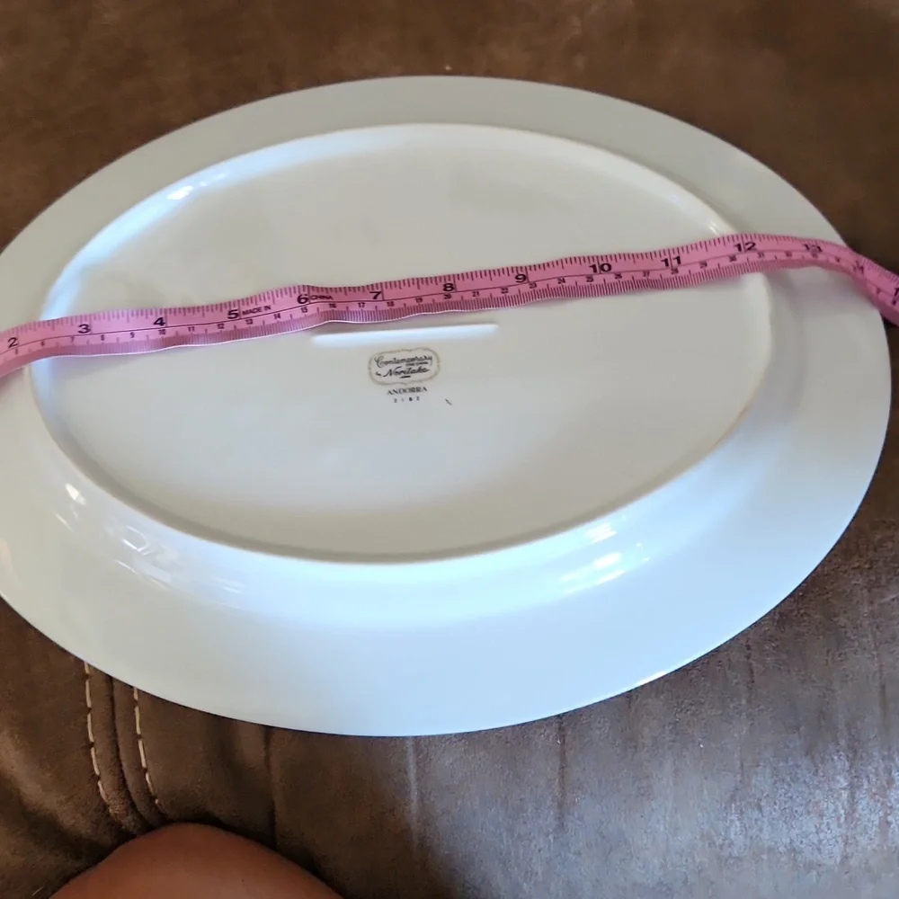 Noritake Andorra 2182 Elegant Floral Oval Platter